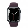 Apple Watch Series 7 41 мм, из алюминия «Тёмная ночь», спортивный ремешок «Тёмная вишня»