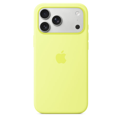 Силиконовый чехол для iPhone 17 Pro Max с MagSafe - Неоновый/Желтый (Neon Yellow)