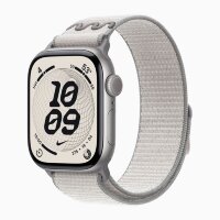 Apple Watch Series 11 42mm, Space Gray Aluminum Case with Nike Sport Loop - Veiled Grey