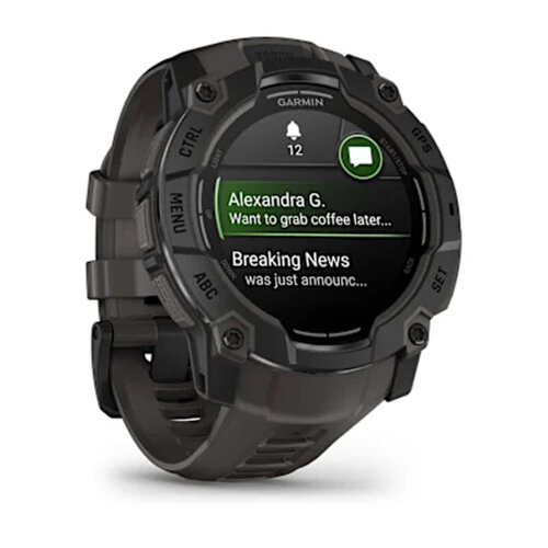 Умные часы Garmin Instinct 3 50mm, AMOLED, Black, Charcoal Band