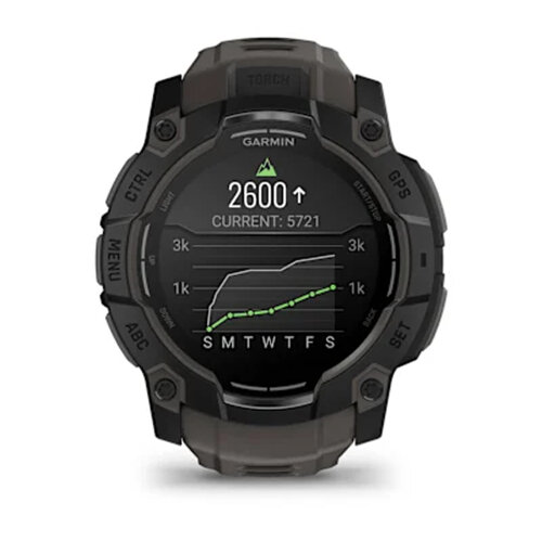 Умные часы Garmin Instinct 3 50mm, AMOLED, Black, Charcoal Band