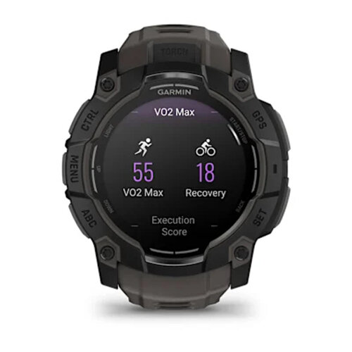 Умные часы Garmin Instinct 3 50mm, AMOLED, Black, Charcoal Band