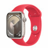 Apple Watch Series 9 45mm, Starlight Aluminum Case with Sport Band - Red