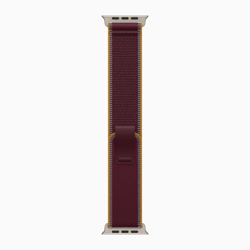 Ремешок для Apple Watch Ultra 49mm Trail Loop Titanium (S/M) - Burgundy (Бордовый)