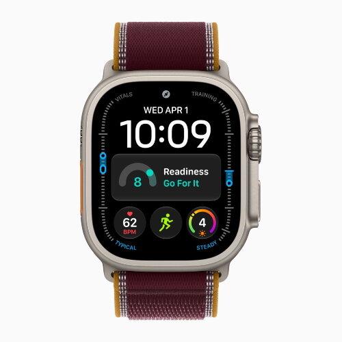 Ремешок для Apple Watch Ultra 49mm Trail Loop Titanium (S/M) - Burgundy (Бордовый)