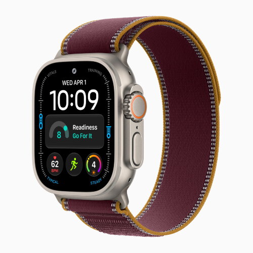 Ремешок для Apple Watch Ultra 49mm Trail Loop Titanium (S/M) - Burgundy (Бордовый)