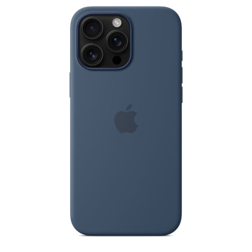 Силиконовый чехол для iPhone 16 Pro Max с MagSafe - Denim (Синий)
