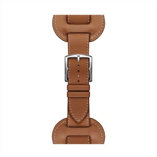 Ремешок Hermes для Apple Watch 46mm En Selle — золотисто-коричневый (Gold)