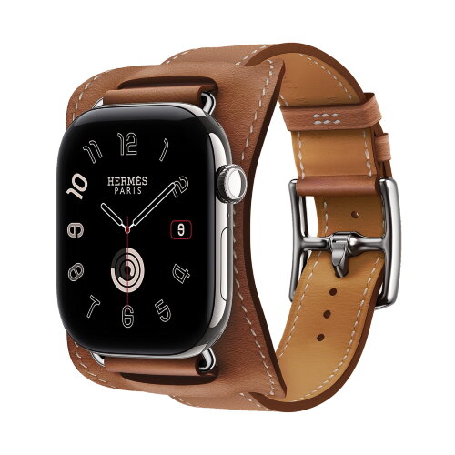 Ремешок Hermes для Apple Watch 46mm En Selle — золотисто-коричневый (Gold)