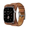 Ремешок Hermes для Apple Watch 46mm En Selle — золотисто-коричневый (Gold)