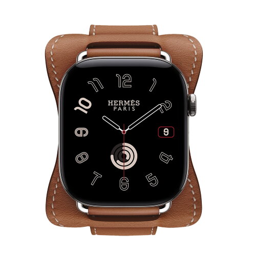 Ремешок Hermes для Apple Watch 46mm En Selle — золотисто-коричневый (Gold)