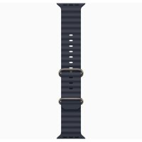 Apple Ocean Band 49mm Natural Titanium Finish - Navy (Синий)