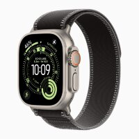 Apple Watch Ultra 3 49mm Titanium Case with Black/Charcoal Trail Loop (S/M)