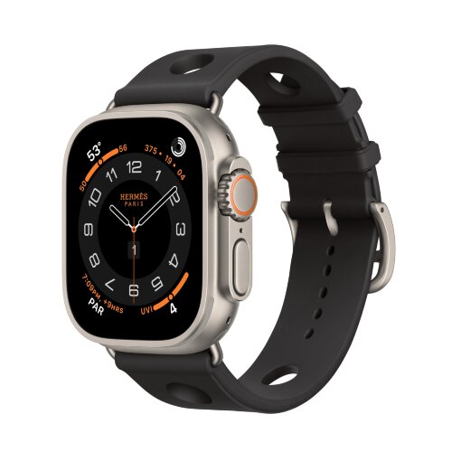 Спортивный ремешок Hermes для Ultra 3 Scub’H Diving 49mm - Черный (Noir)