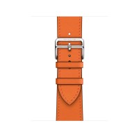 Ремешок Hermès Single Tour из кожи Swift 41mm для Apple Watch - Оранжевый