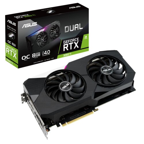 Видеокарта NVIDIA ASUS Dual RTX 3060 Ti OC 8GB