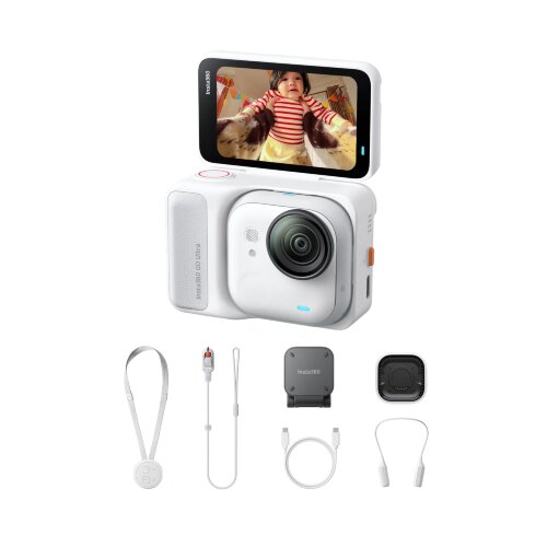 Ультракомпактная экшн-камера Insta360 GO Ultra Arctic White FOMO Bundle