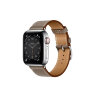 Кожаный ремешок Hermes для Apple Watch Single Tour 41mm - Бежевый (Etoupe)