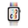 Apple Watch SE (2023) 44mm, Silver Aluminum Case with Sport Loop - Pride Edition (Радужный)