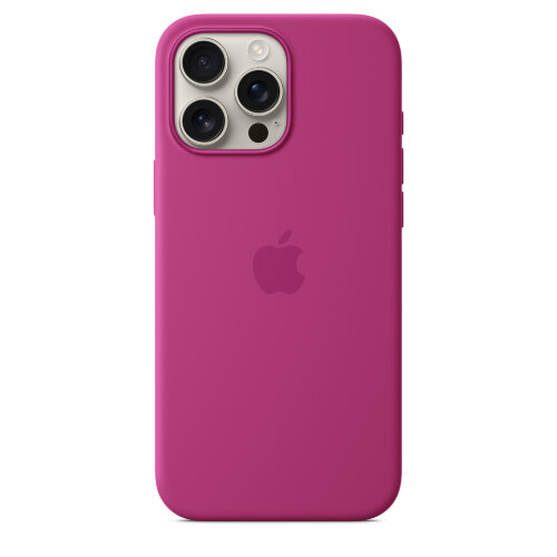 Силиконовый чехол для iPhone 16 Pro Max с MagSafe -Fuchsia (Розовый)