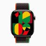 Apple Watch Series 10 46mm, Slate Titanium Case with Sport Loop - Black Unity