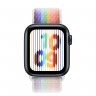 Apple Watch SE (2022) 40mm, Midnight Aluminum Case with Sport Loop - Pride Edition