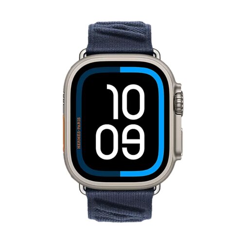 Ремешок Hermes для Ultra 3 En Mer 49mm - Синий (Bleu Nuit)