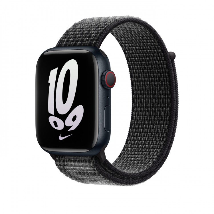 Nike Sport Loop 45mm Apple Watch Black Summit White