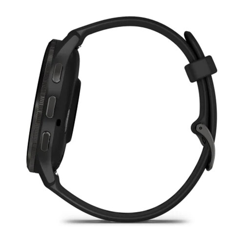 Умные часы Garmin Venu 3 45mm Slate Stainless Steel Bezel Black Case Silicone Band