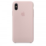 Силиконовый чехол для iPhone X розовый