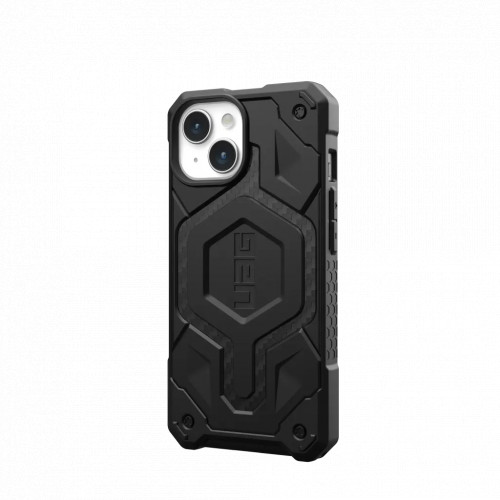Защитный чехол Uag Monarch для iPhone 15 с MagSafe - Углеродное волокно (Carbon Fiber)