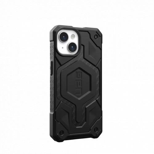 Защитный чехол Uag Monarch для iPhone 15 с MagSafe - Углеродное волокно (Carbon Fiber)