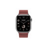 Кожаный ремешок Hermes для Apple Watch Single Tour 41mm - Темно-красный (Rouge H)