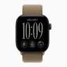 Apple Watch Series 12 46mm, Black Aluminum Case with Sport Loop - Olive