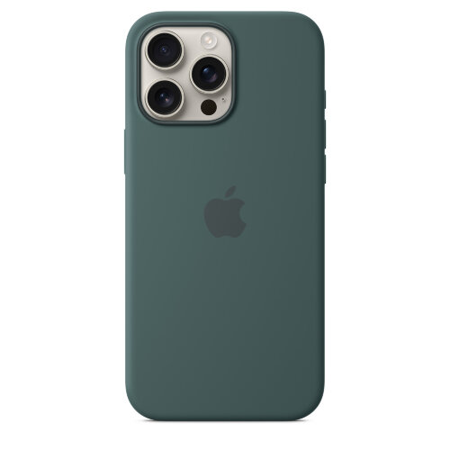 Силиконовый чехол для iPhone 16 Pro Max с MagSafe - Lake Green (Зеленый)