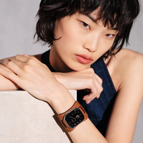 Ремешок Hermes для Apple Watch 42mm En Selle — золотисто-коричневый (Gold)