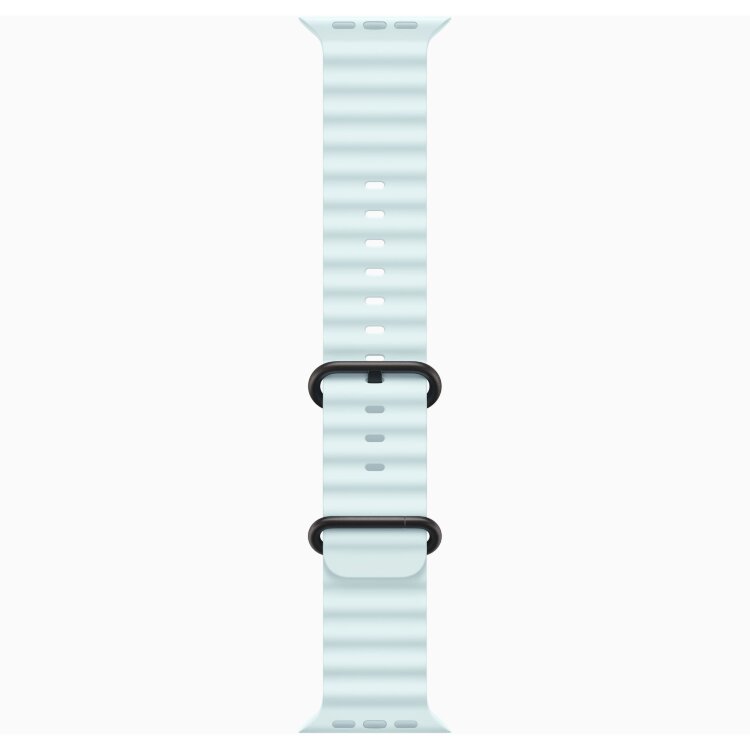 Apple Ocean Band 49mm Black Titanium Finish - Ice Blue (Голубой)