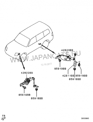Датчик корректора фар для Mitsubishi Pajero (8651A064)