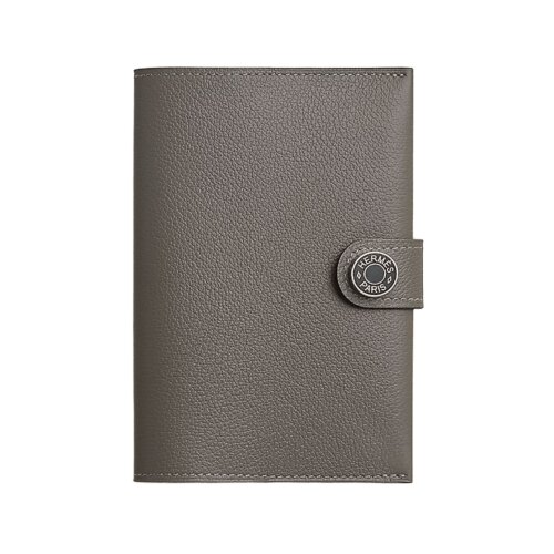 Обложка для паспорта Hermes  Gris Meyer (Серый)