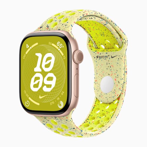 Спортивный ремешок для Apple Watch 42mm Nike Sport Band (M/L) - Желтый (Volt Splash)