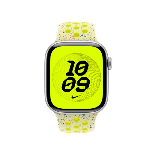Спортивный ремешок для Apple Watch 42mm Nike Sport Band (M/L) - Желтый (Volt Splash)