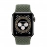 Apple Watch Edition Series 6 Titanium Space Black 40mm, плетёный монобраслет "зелёные холмы"