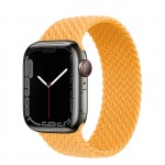 Apple Watch Series 7 41 мм, Graphite Stainless Steel, плетеный монобраслет «Спелый маис»