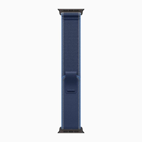 Apple Watch Ultra 3 49mm Black Titanium Case with Blue/Bright Blue Trail Loop (S/M)