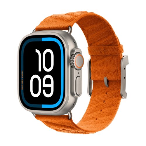 Ремешок Hermes для Ultra 3 En Mer 49mm - Оранжевый (Orange)