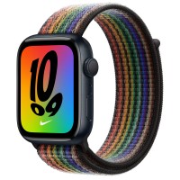 Apple Watch Series 8 Nike 45mm, Midnight Aluminum Case with Sport Loop - Pride Edition