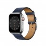 Ремешок Hermès Single Tour из кожи Swift 41mm для Apple Watch - Синий (Navy)