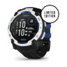 Умные часы Garmin Instinct 3 50mm, Solar, Whitestone, Black/Bolt Blue Band