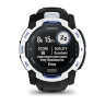Умные часы Garmin Instinct 3 50mm, Solar, Whitestone, Black/Bolt Blue Band