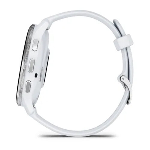 Умные часы Garmin Venu 3 45mm Silver Stainless Steel Bezel Whitestone Case Silicone Band
